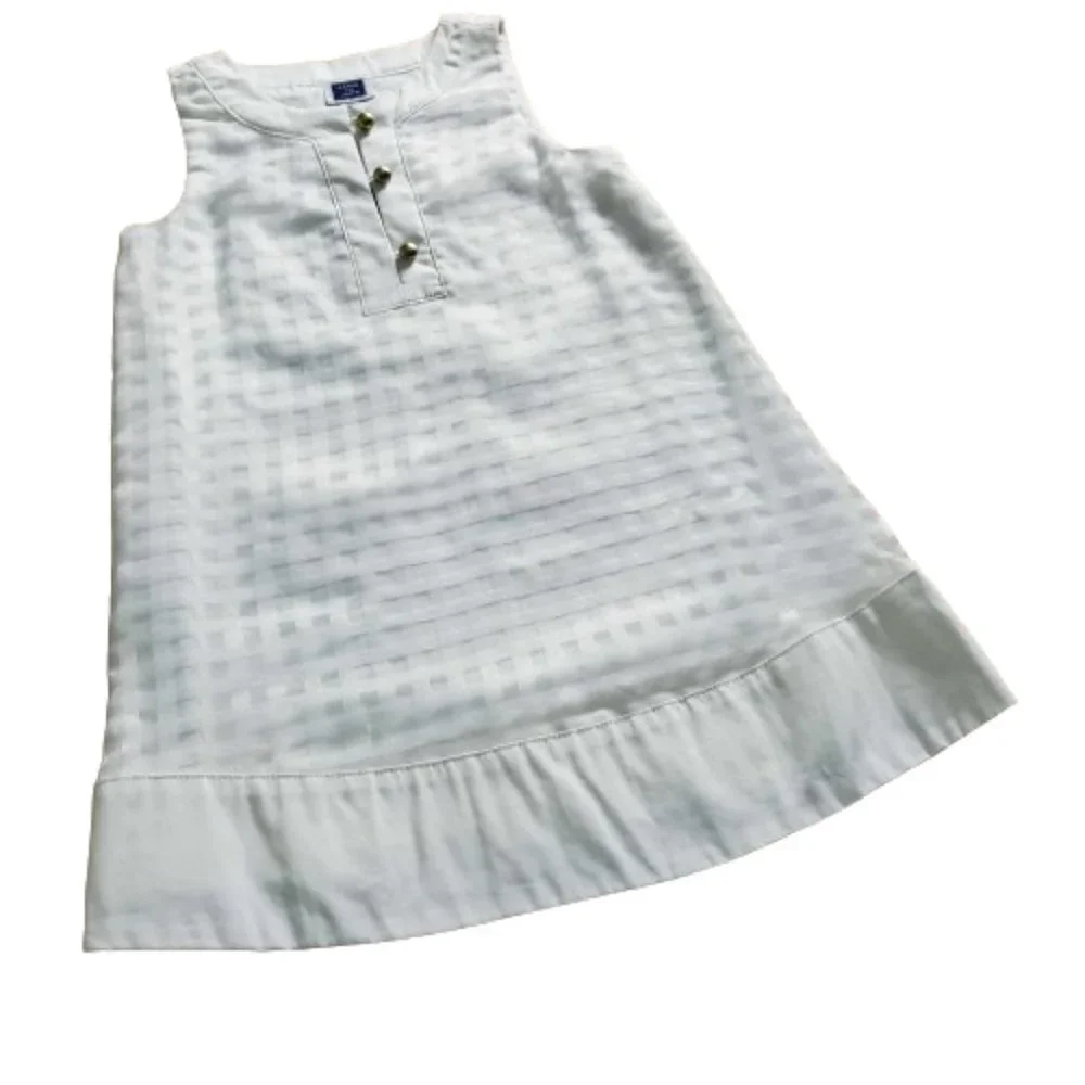 NWT Janie and Jack White Checked Dress Size 5 - Picture 5 of 6